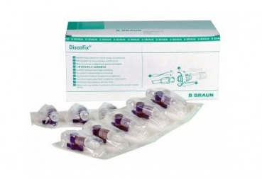 BBRAUN Discofix Dreiwegehahn blau